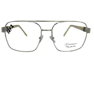 Anteojo recetado para hombre, Estilo Caraband, Doriani Milano DM 03,Color Negro , Material Metal