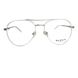 Anteojo recetado Unisex , Estilo Clipper, Eleve LV9805 Color Blanco, Material Metal