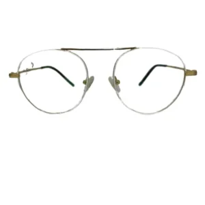 Anteojo recetado Unisex, Estilo Redondo, Eleve LV9106 Color Blanco, Material Metal