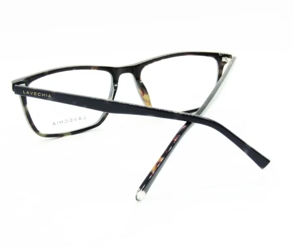 Anteojo recetado Unisex, Estilo Cuadrado,Lavechia Venecia, Color Transparente - Image 3