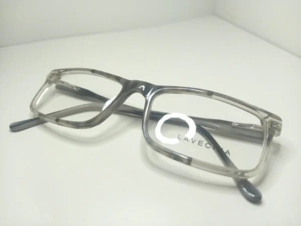 Anteojo recetado Unisex, Estilo Cuadrado,Lavechia LA02, Color Gris